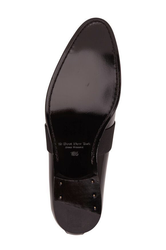 To Boot New York - Perry Black Patent Leather & Grosgrain Loafer 