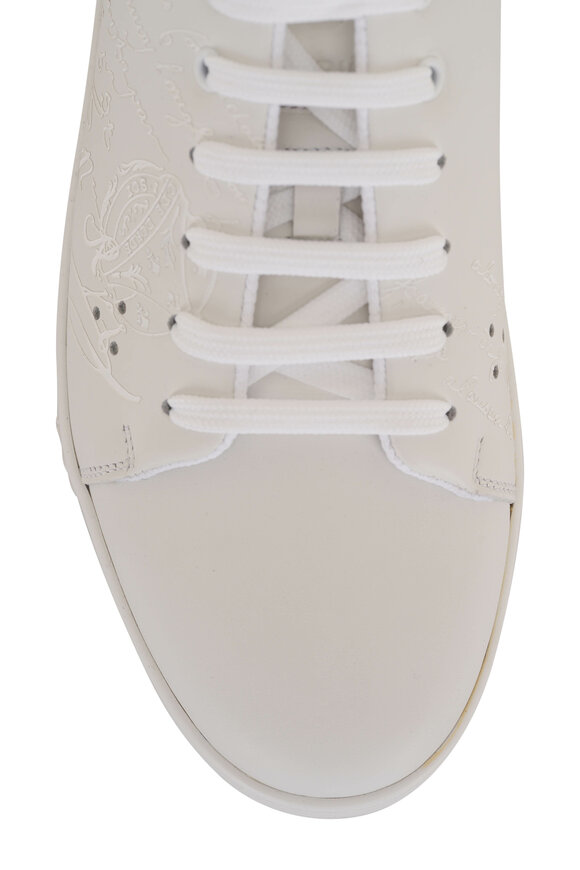 Berluti - Playtime Scritto Full White Leather Sneaker