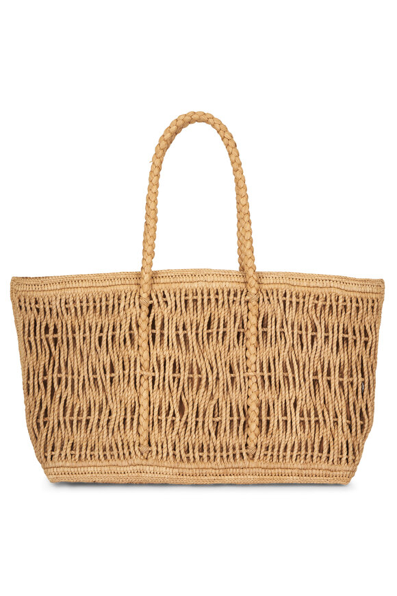 The Row Georgica Thé Woven Raffia Tote Bag - view 2