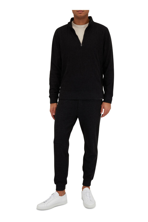 Faherty Brand - Legend™ Heather Black Twill Sweatpant