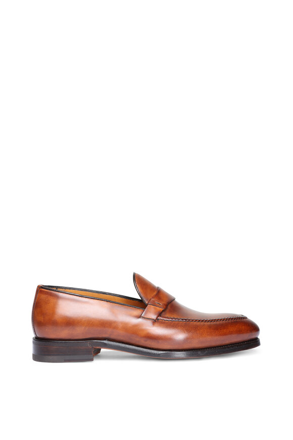 Bontoni Borbone Cognac Leather Loafer - view 2