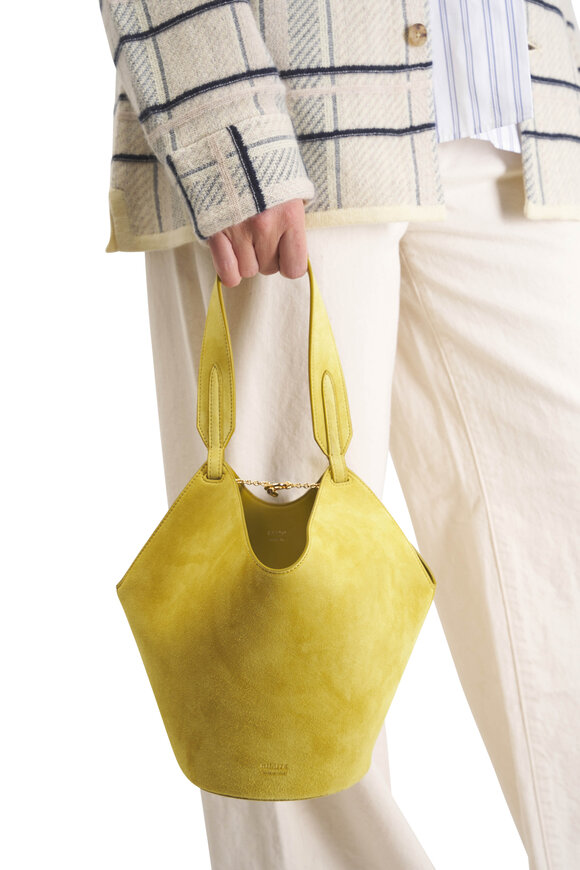 Khaite Mini Lotus Fern Suede Tote - view 2