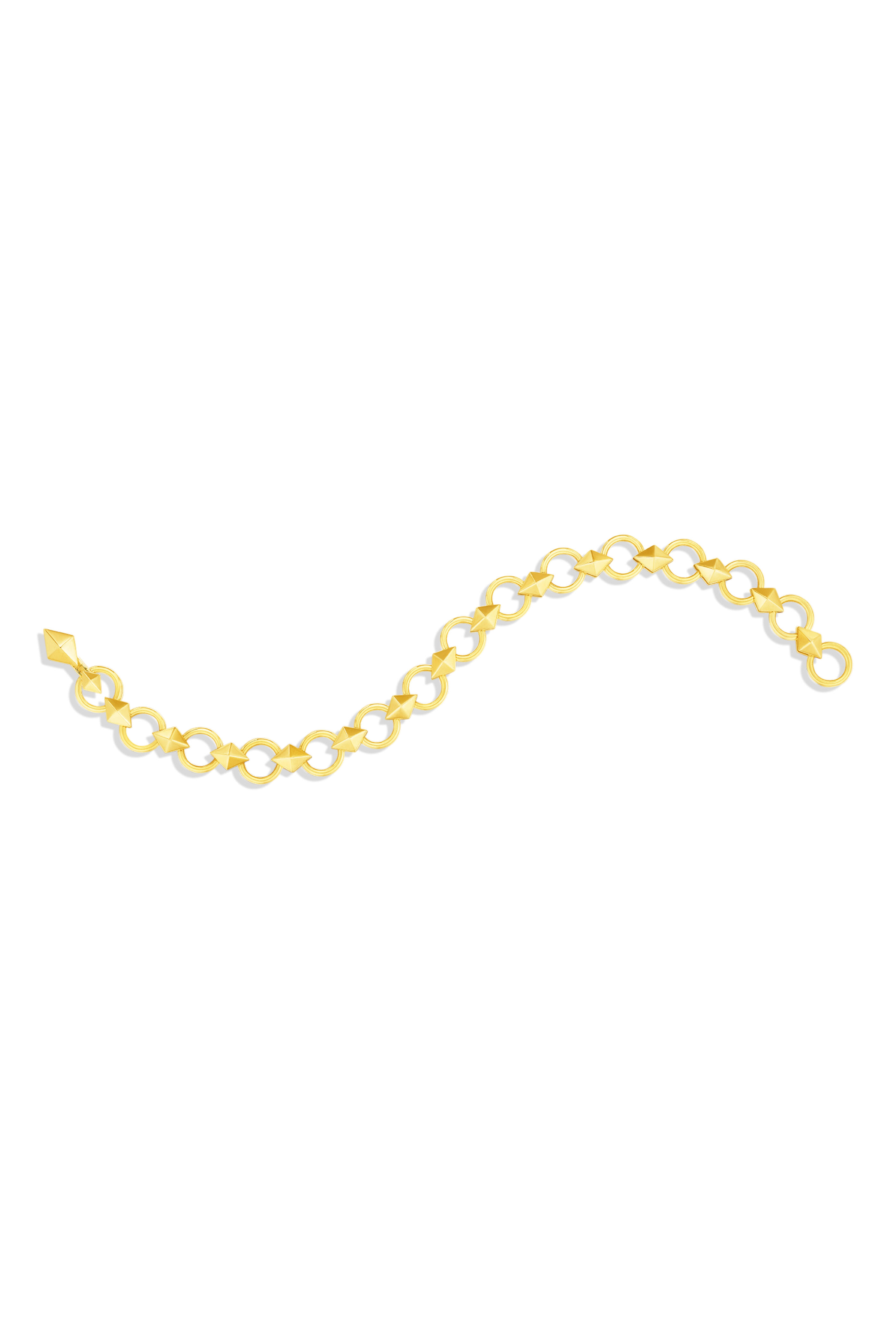Cadar - 18k Yellow Gold Python Link Bracelet - view 1