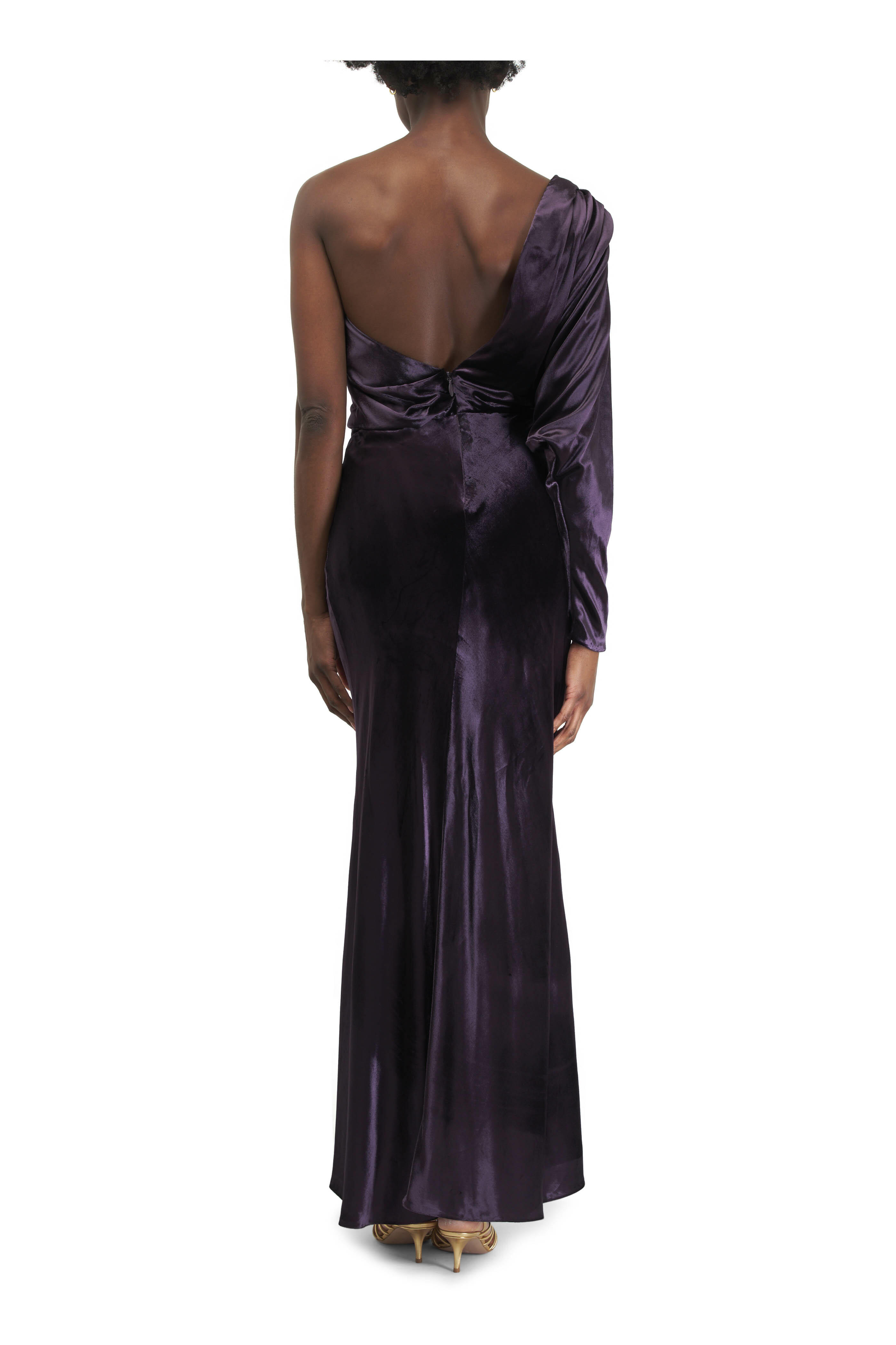 Zimmermann - Illustration Asymmetric Aubergine Gown