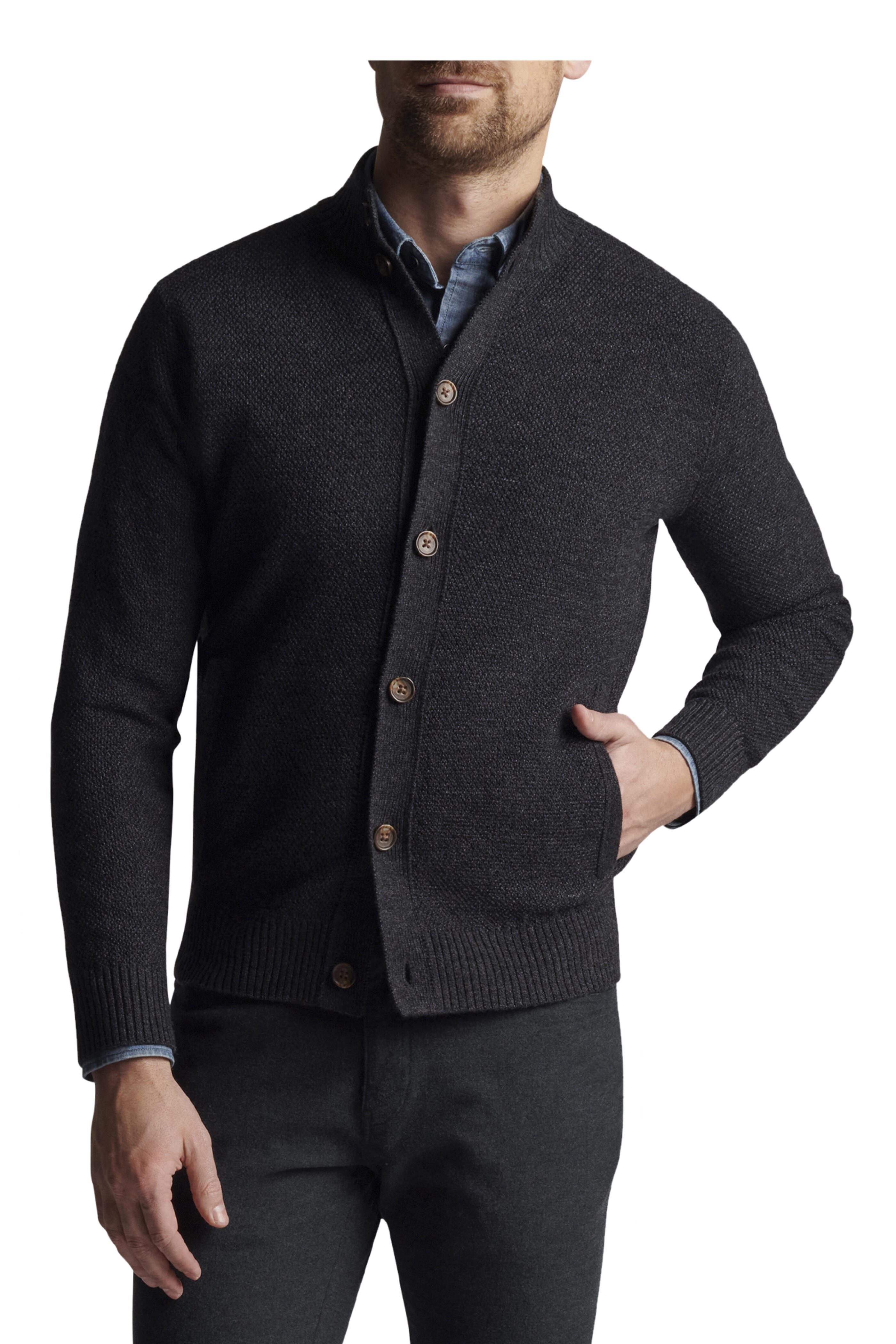 Peter Millar - Richard Iron Wool Cardigan