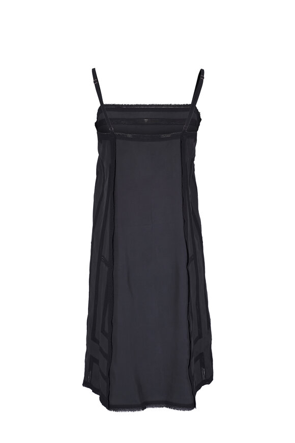 Totême Washed Black Silk Monogram Dress - view 3