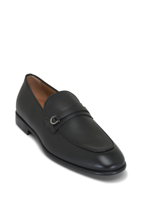 Ferragamo Fiordi Black Leather Bit Loafer Mitchell Stores