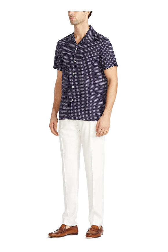 Ralph Lauren Purple Label - Archer Camp Short-Sleeve Shirt