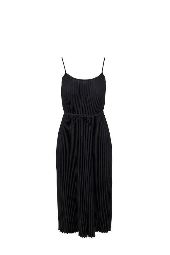 Vince - Black Pleated Cami Dress