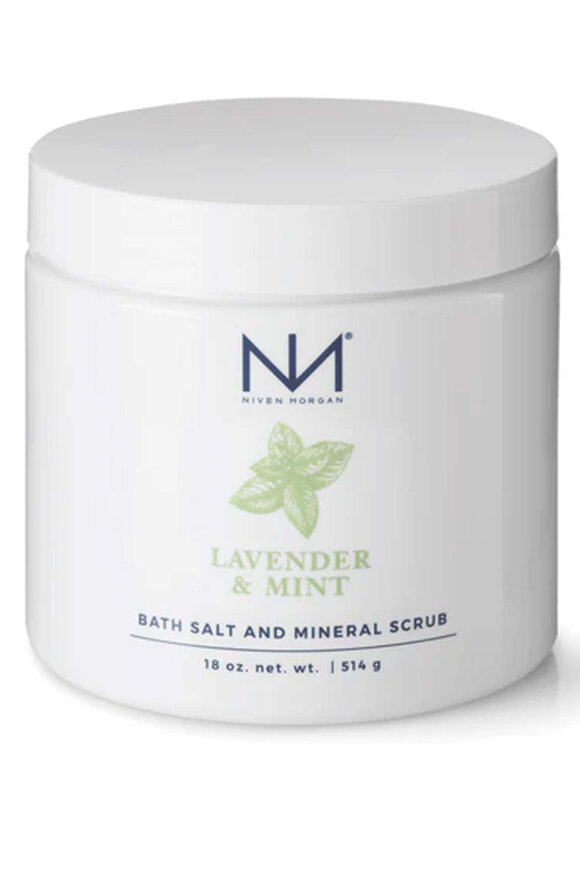 Niven Morgan Lavender & Mint Bath Salt & Mineral Scrub - view 1