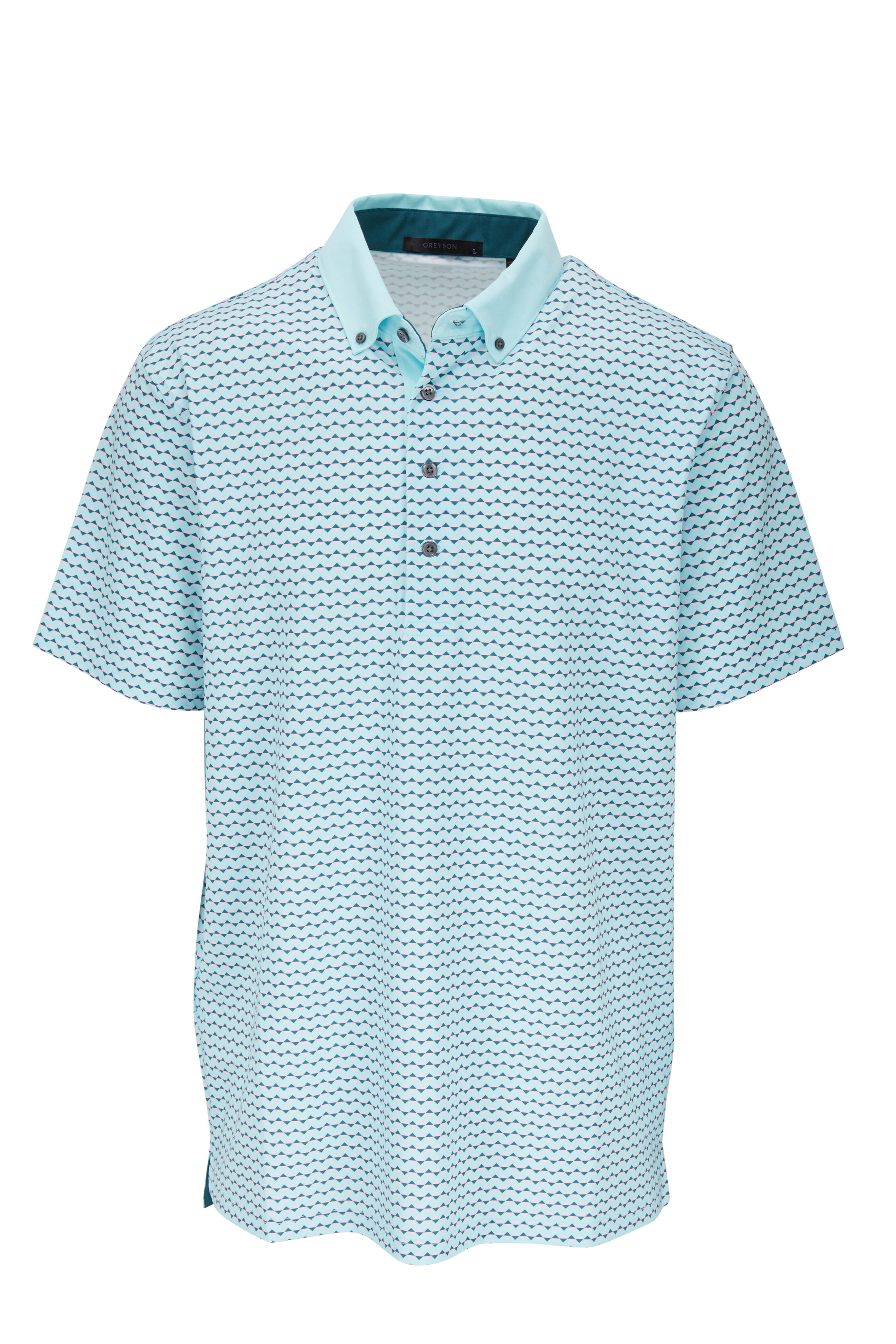 Greyson - Jaws Cattail Teal Polo