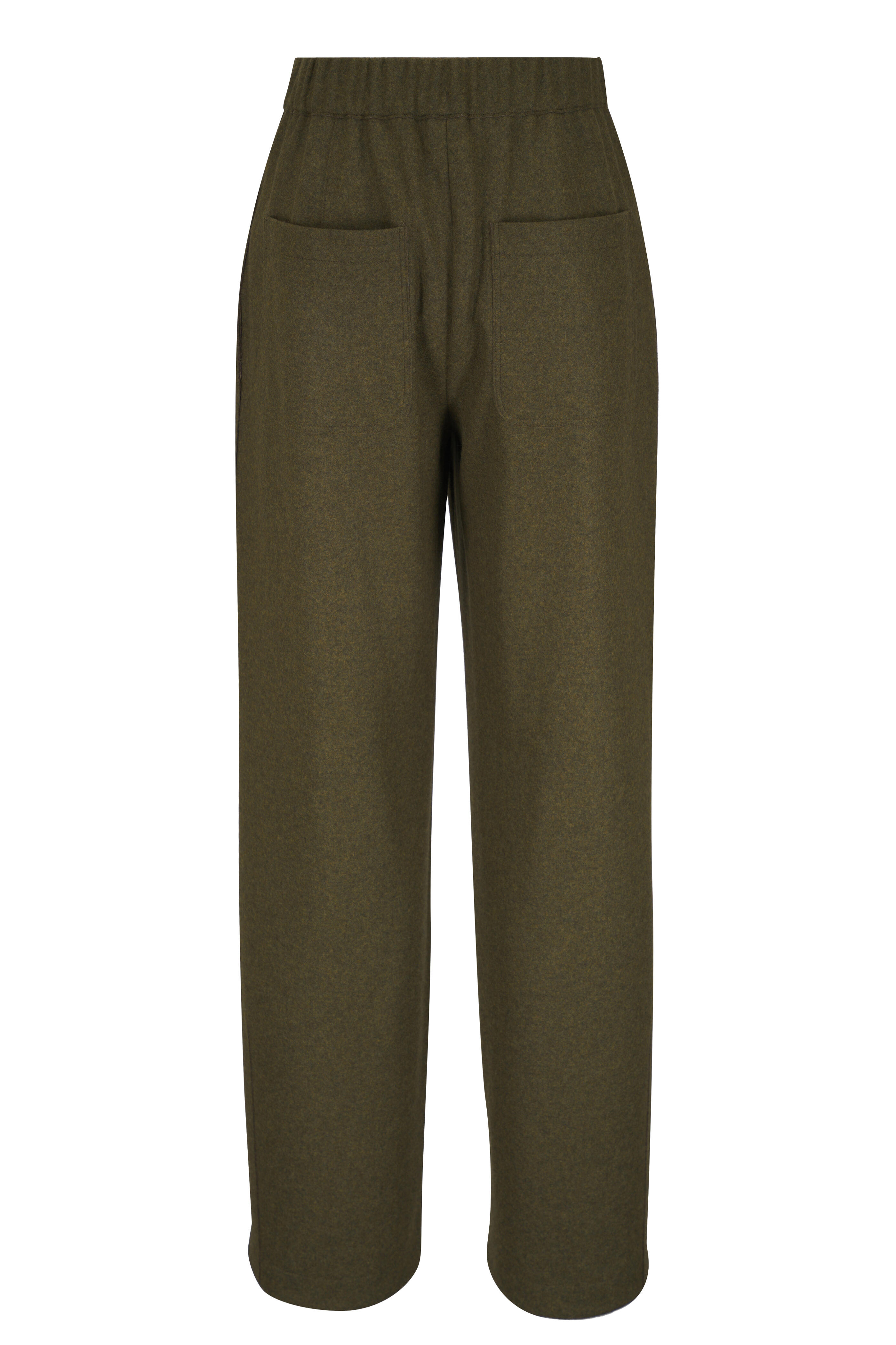 Lafayette 148 New York - Downing Forage Green Mélange Barrel Leg Ankle Pant