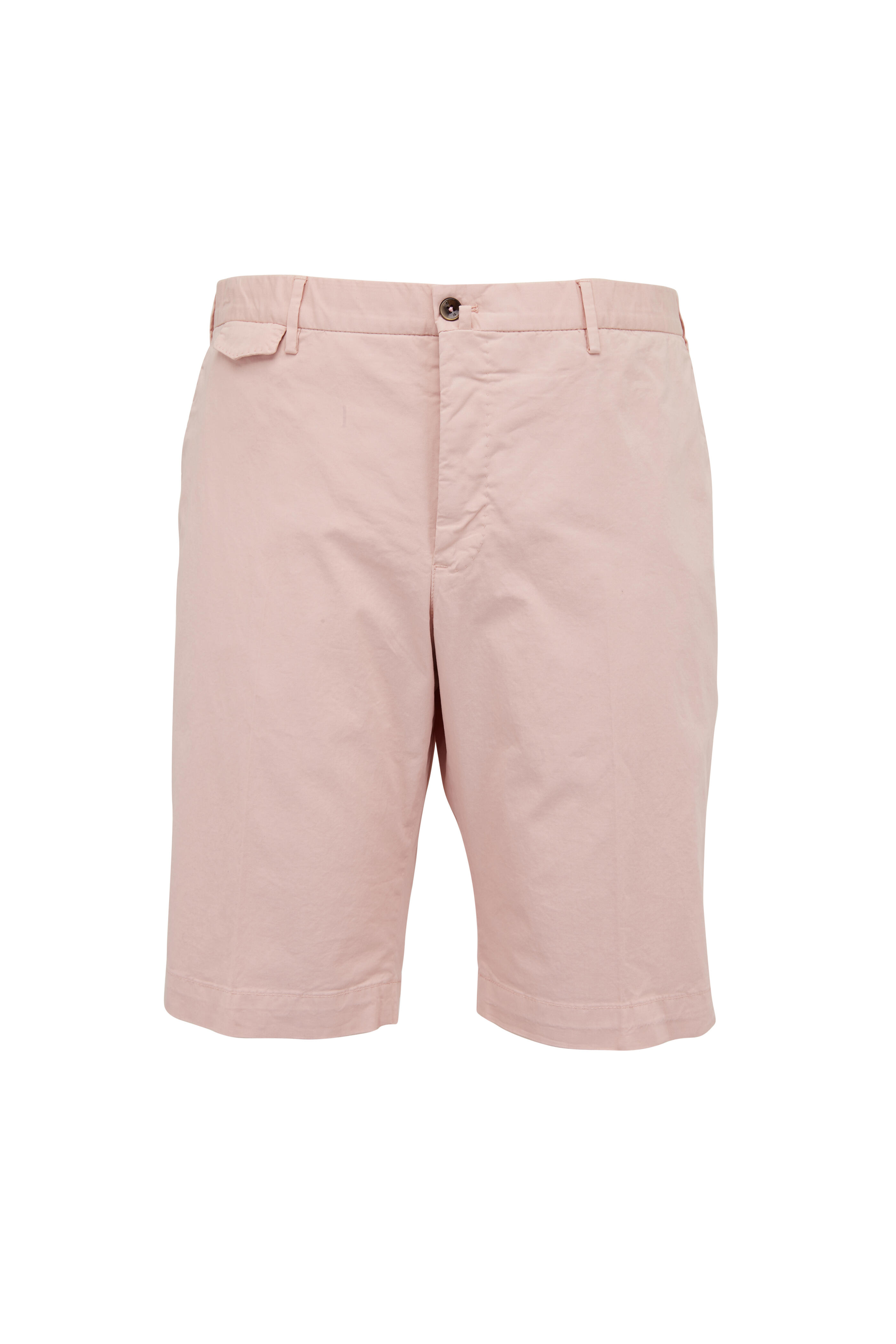 PT Torino - Washed Pink Stretch Cotton Shorts | Mitchell Stores