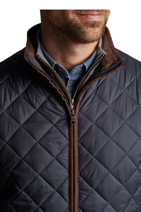 Peter Millar - Essex Black Quilted Travel Vest 