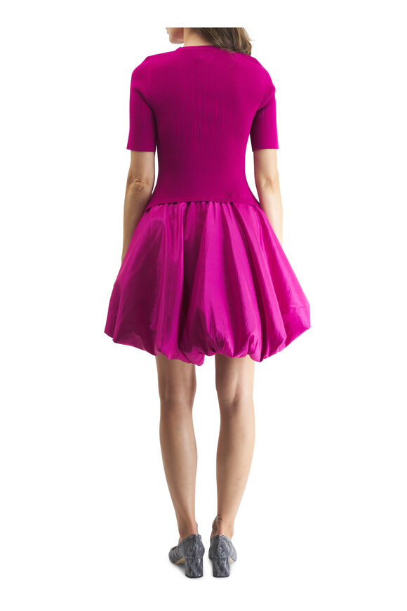 Jonathan Simkhai - Kenny Magenta Mini Bubble Dress 