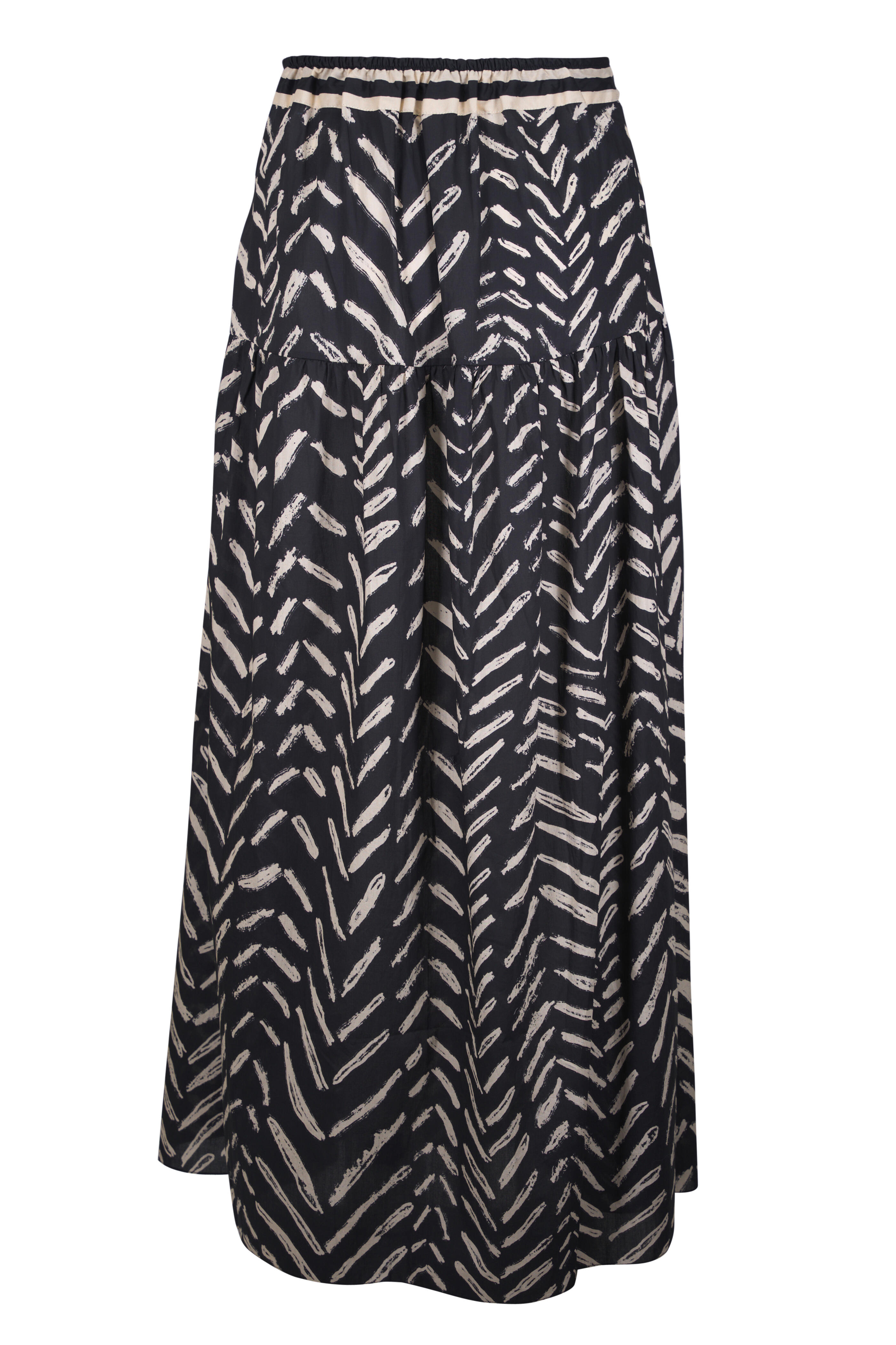 Johanna Ortiz - Rituales Black & Ecru Maxi Skirt - view 3