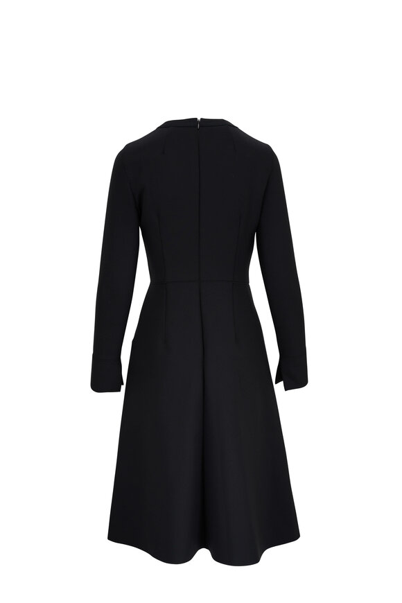 Akris - Black Techno Asymmetric Dress 