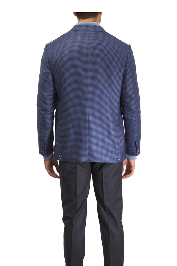 Zegna Charcoal Gray Wool Flannel Pant - view 4