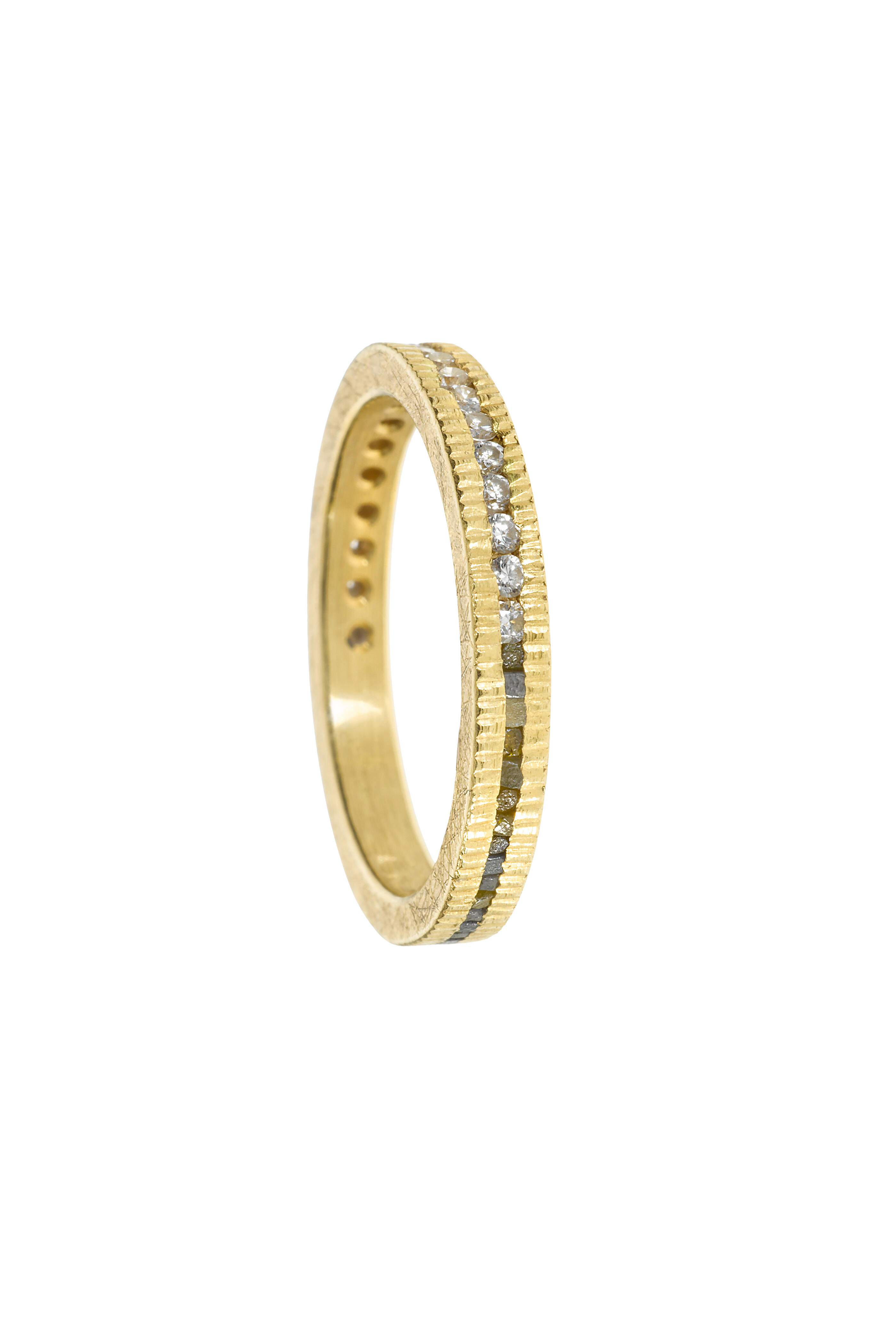 Todd Reed - 18K Yellow Gold Diamond Stack Ring