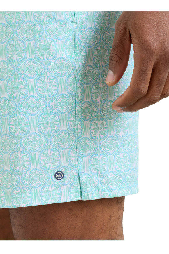 Peter Millar Tide Lines Rainforest Swim Trunks - view 4
