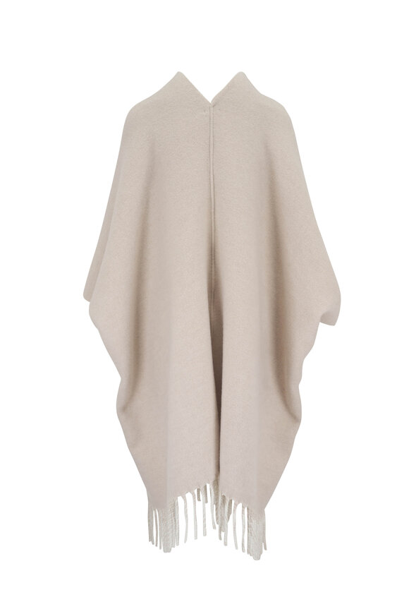 Brunello Cucinelli - Anthracite Double Faced Cashmere Poncho