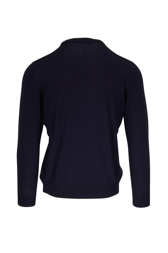 Kiton - Navy Crewneck Sweater