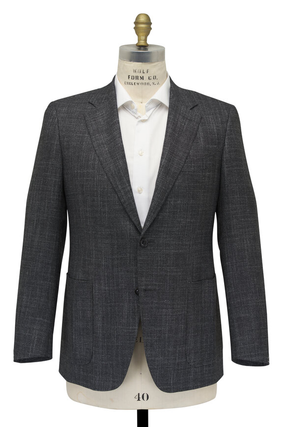 Canali - Dark Gray Wool, Silk & Cashmere Sportcoat