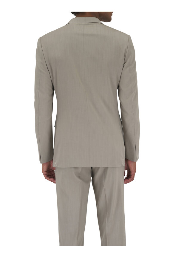 Zegna - Solid Tan Wool Suit 