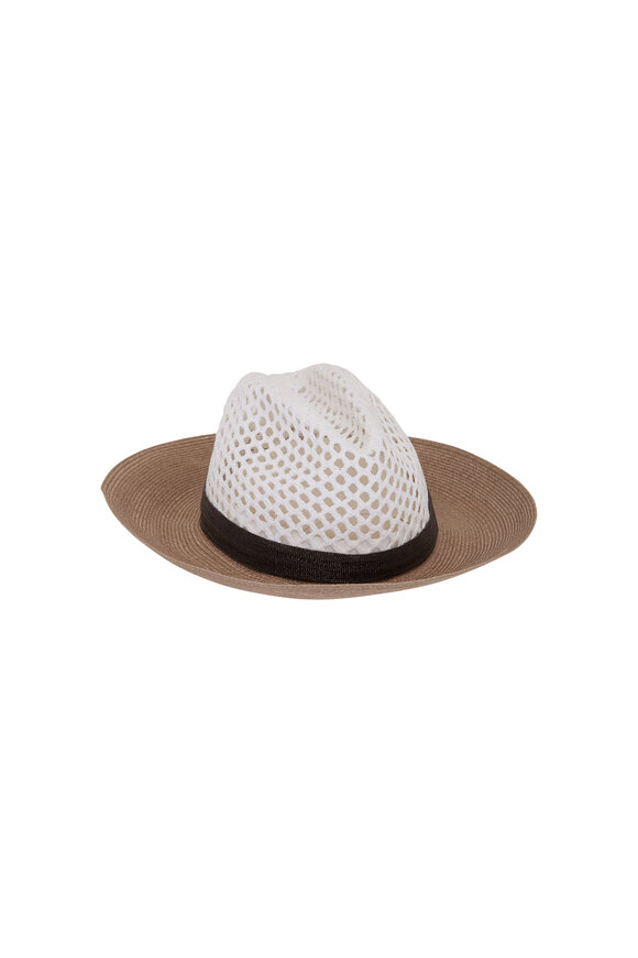 Brunello Cucinelli - Beige & Black Two Tone Hat 