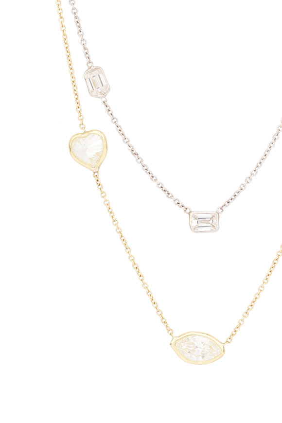 Lowy & Co Double Strand Diamond Necklace - view 2