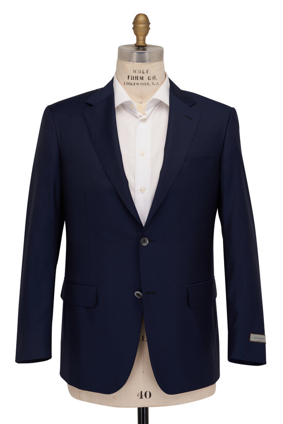 Canali Navy Blue 150's Wool Sportcoat - view 2