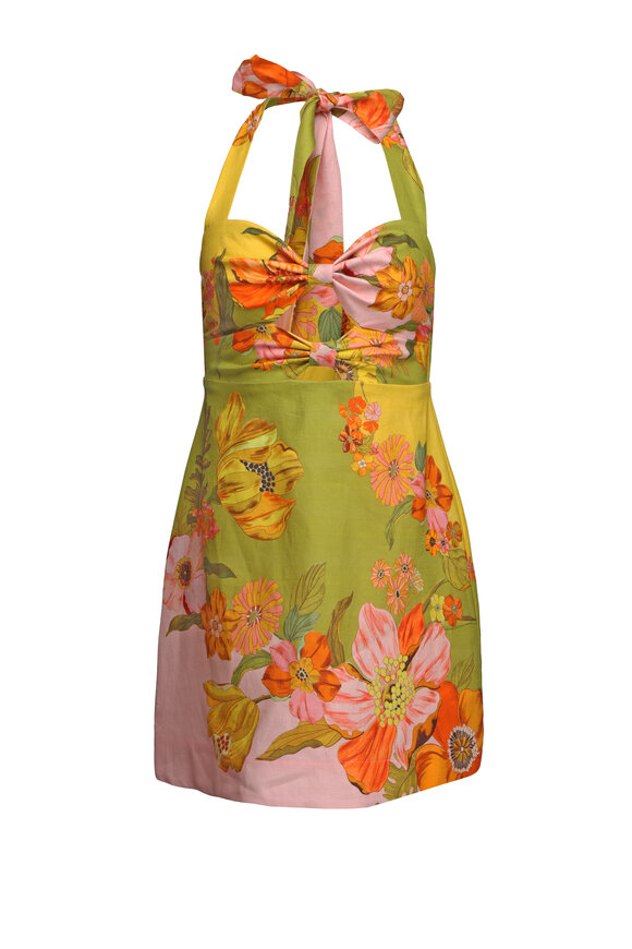 Alémais Silas Multicolor Halterneck Mini Dress