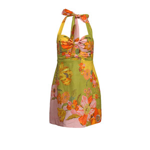 Almais - Silas Multicolor Halterneck Mini Dress