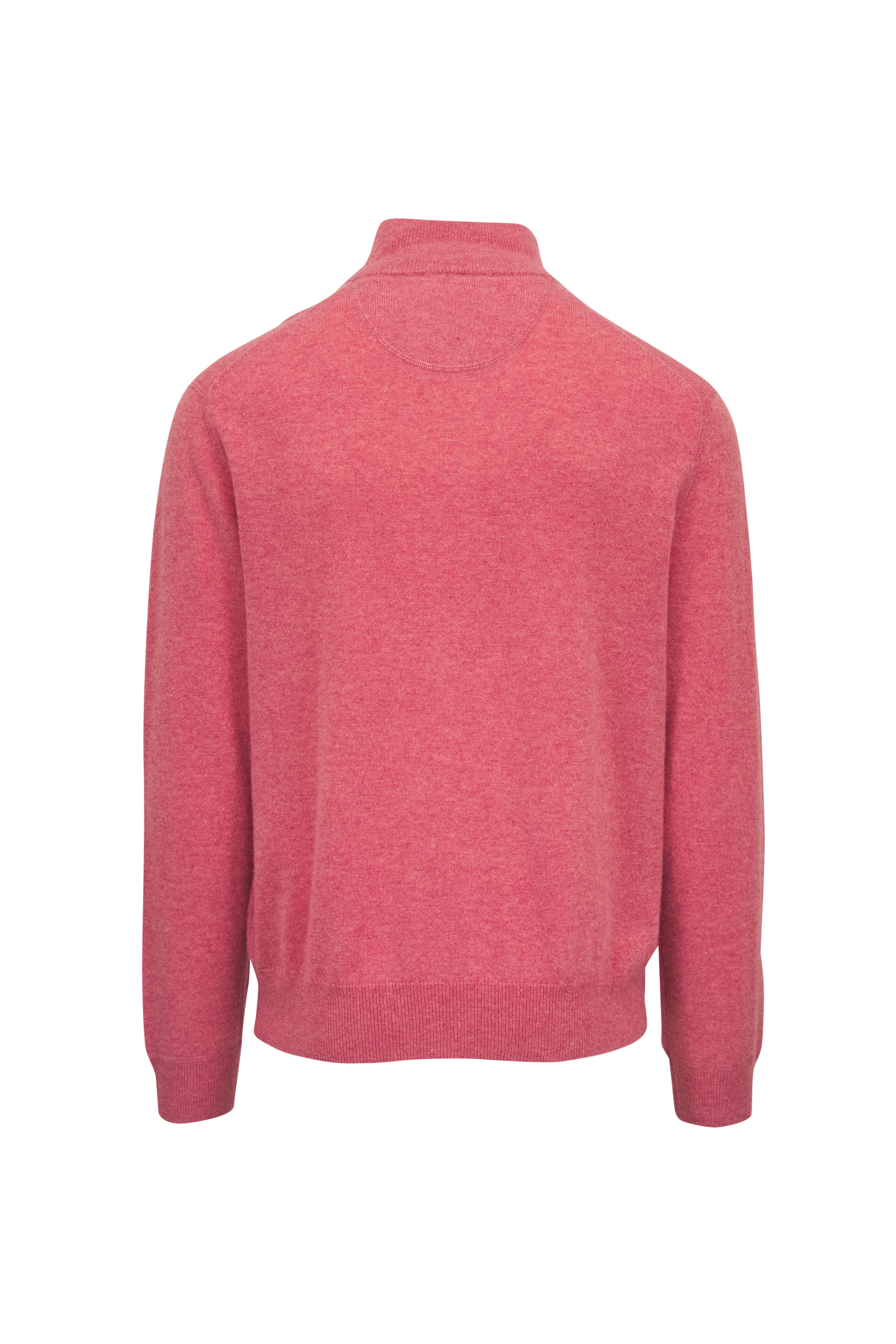 RLX Ralph Lauren - Strawberry Cashmere Quarter Zip Pullover
