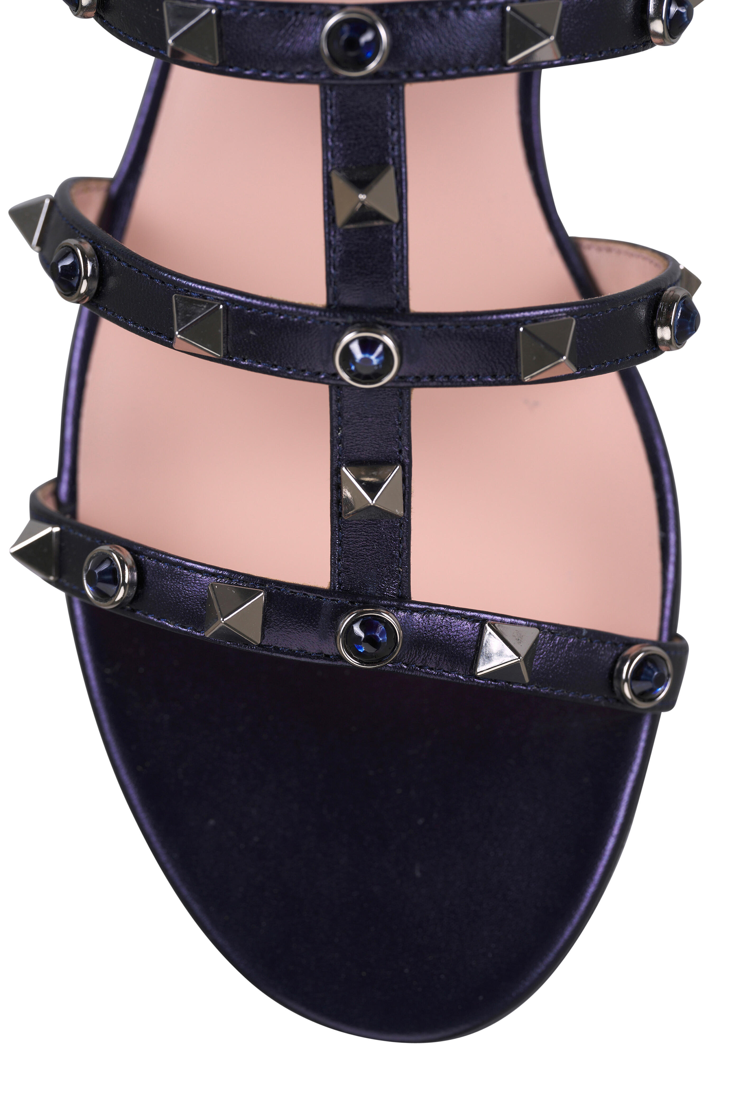 Valentino Garavani - Rockstud Indigo Leather Sandal