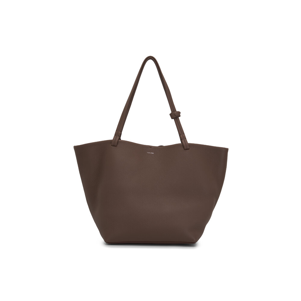 トートバッグ The Row Tote Bag Merlo 17 Dark Brown Marlo 17 Bag Green in Cotton Canvas – The Row