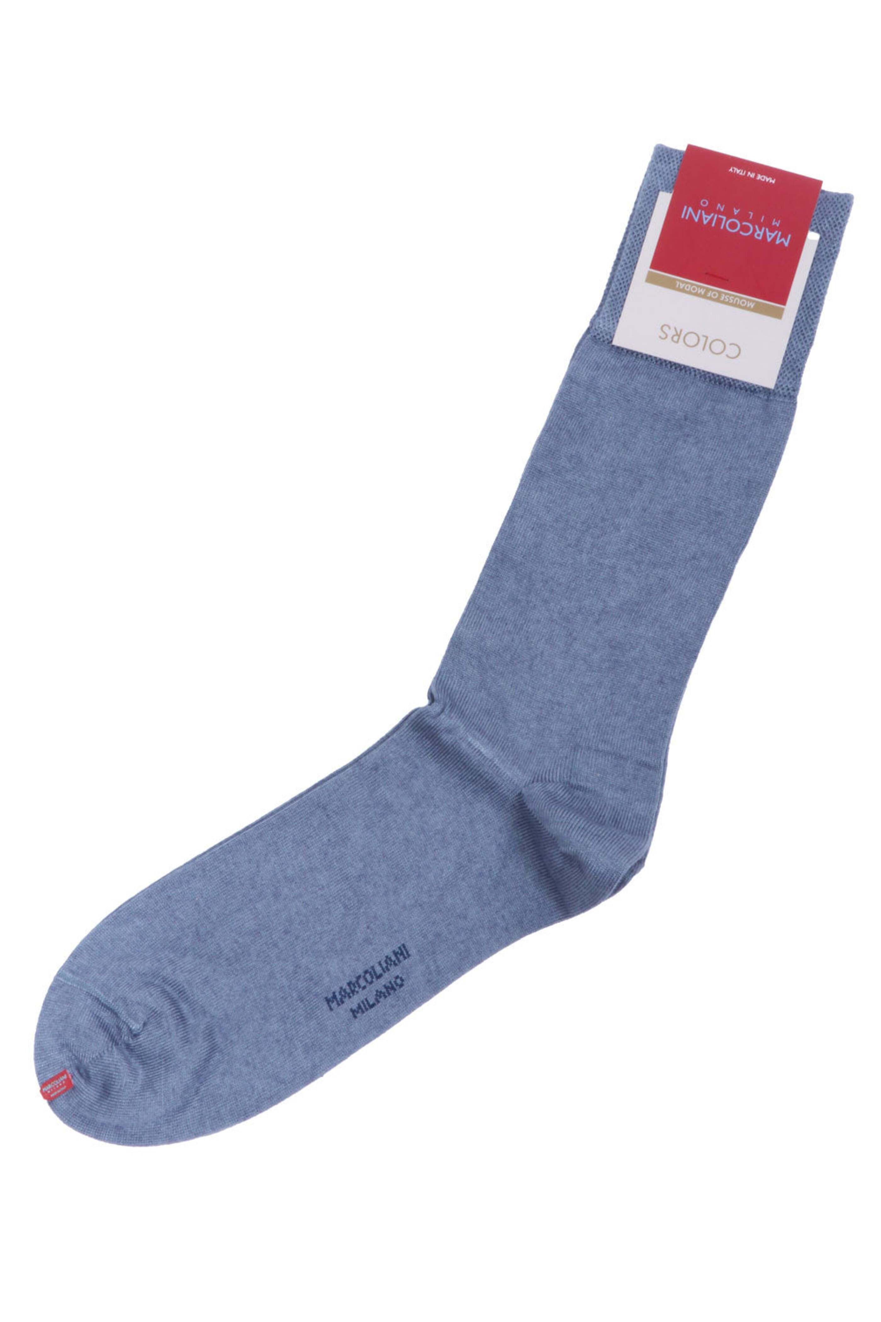Marcoliani - Light Blue Midcalf Socks - view 2