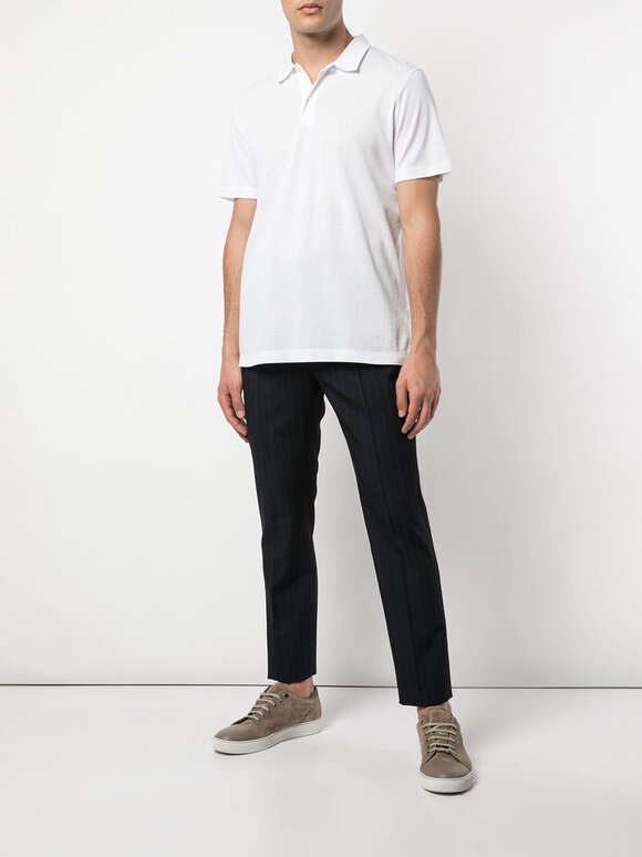 Sunspel - White Cellular Cotton Polo 