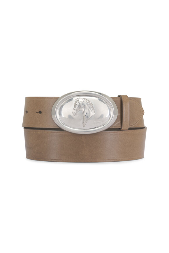 TWP Buckle Bunny Horse Motif Belt - view 1