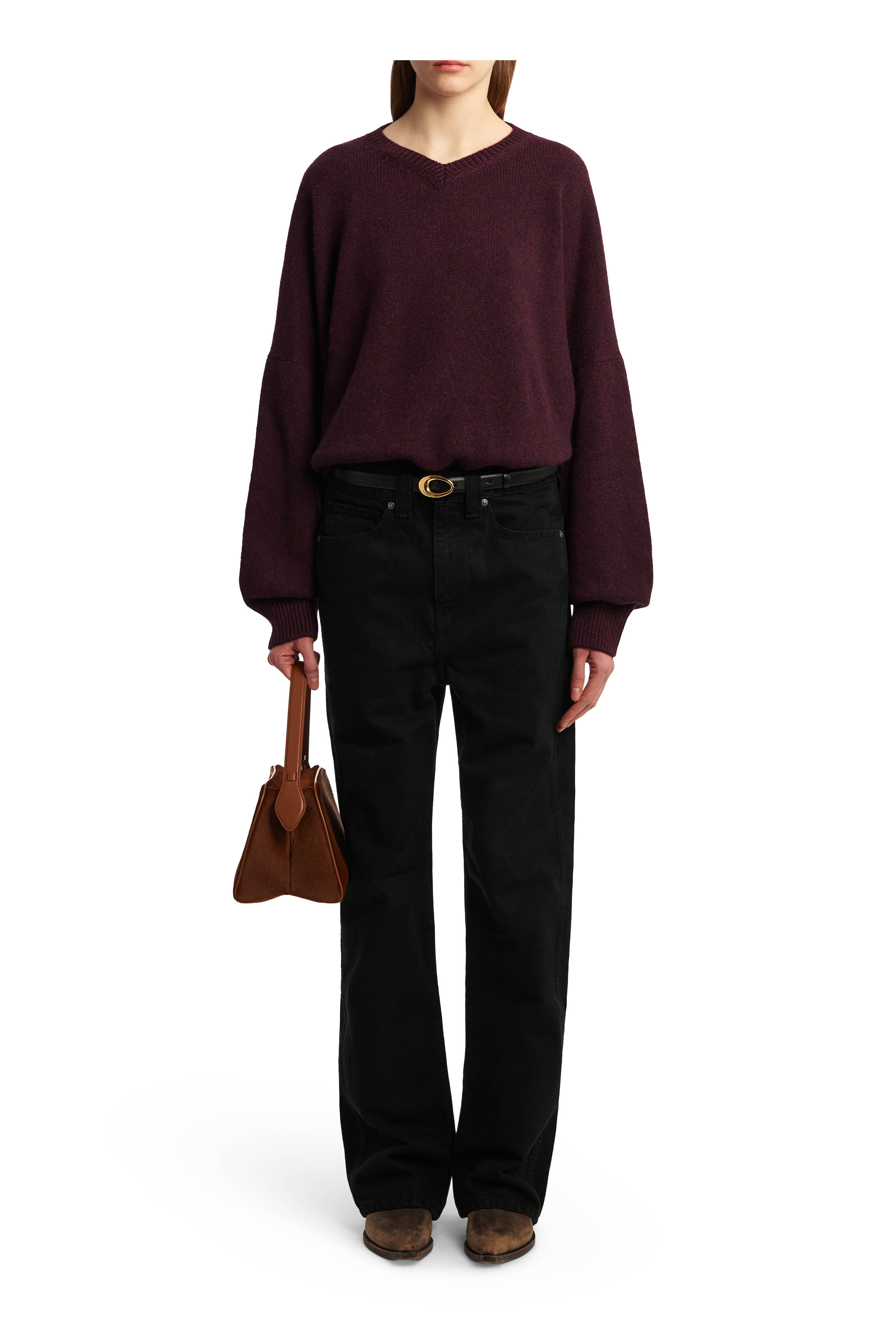 Khaite - Wolfe Plum Dense Cashmere Sweater