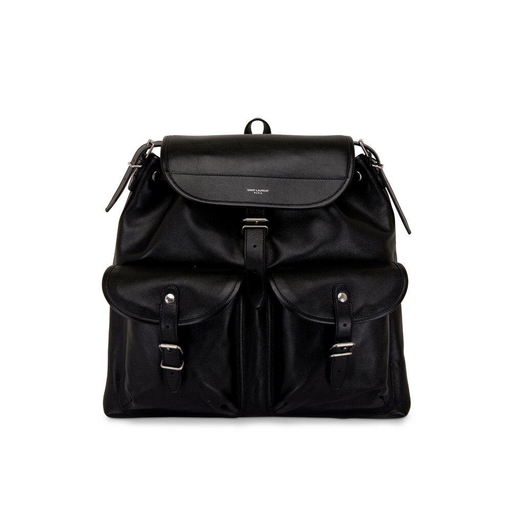 Leather backpack Saint Laurent Black in Leather - 20380169