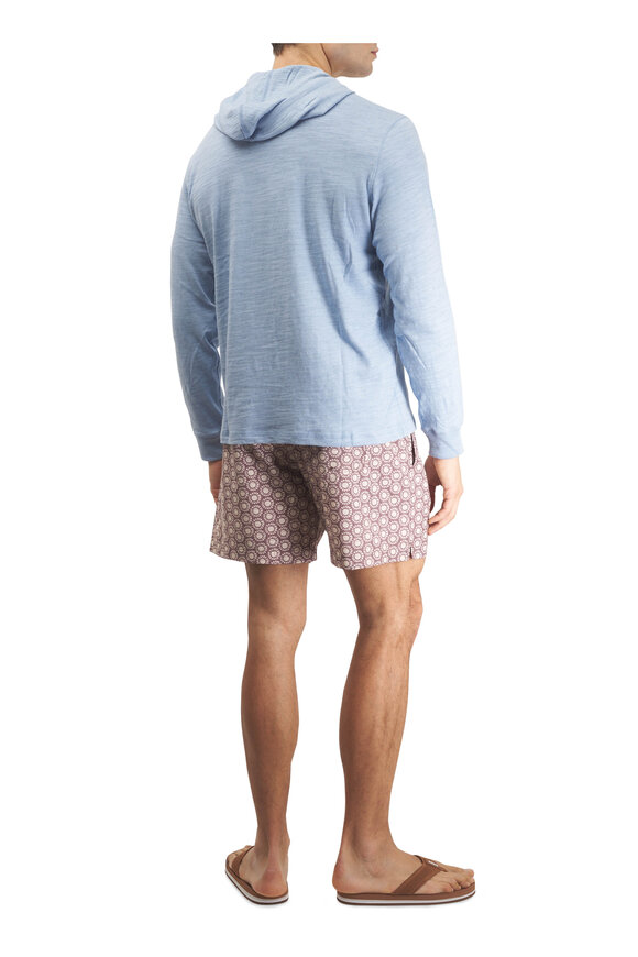 Faherty Brand All Day™ Shore Sun Woodblock Swim Trunks - view 4