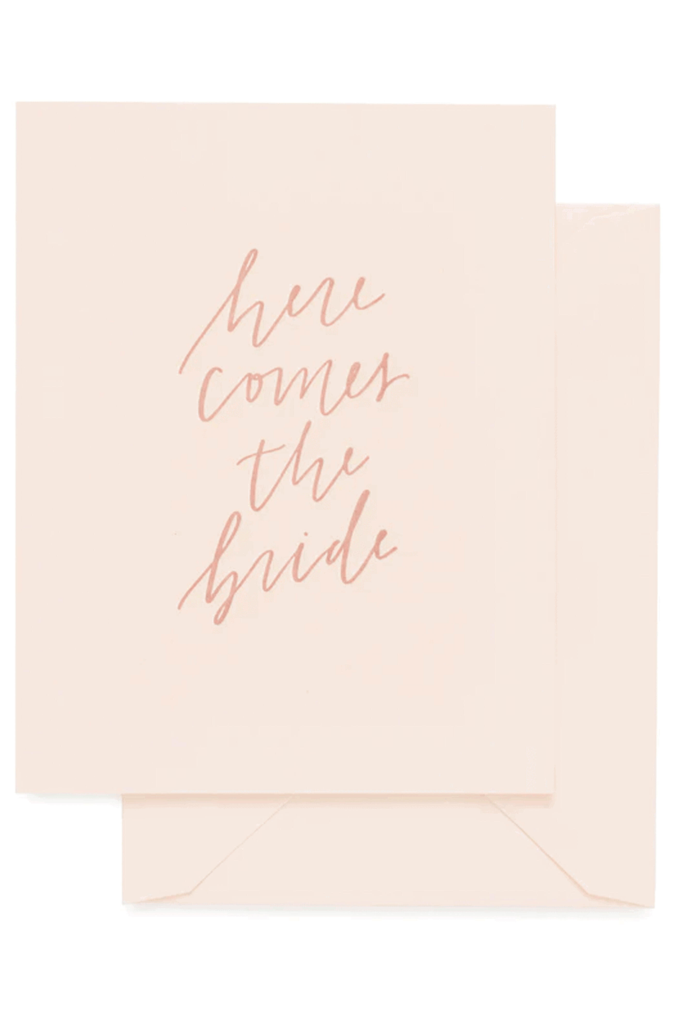 Sugar Paper - Here Comes The Bride Card