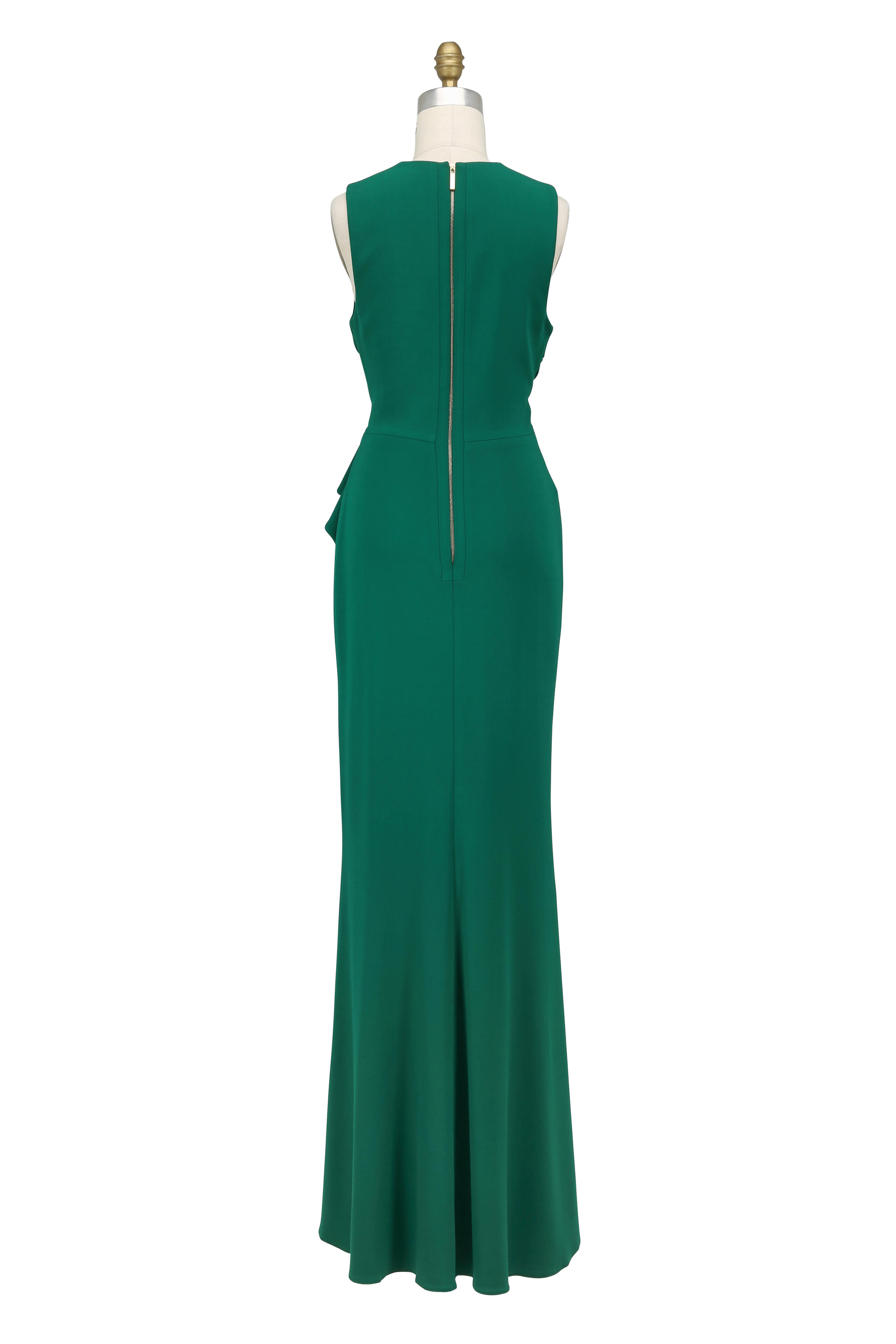 Elie saab green gown discount with bow at neck