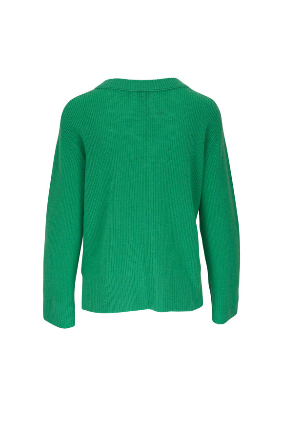 Kinross - Green Cashmere Crewneck Sweater 
