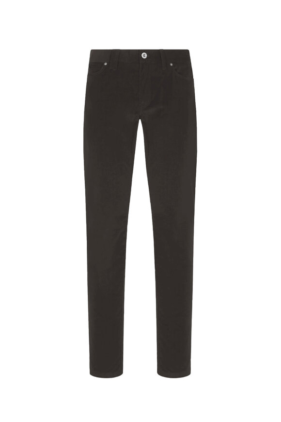 Brioni Taupe Corduroy Casual Pant