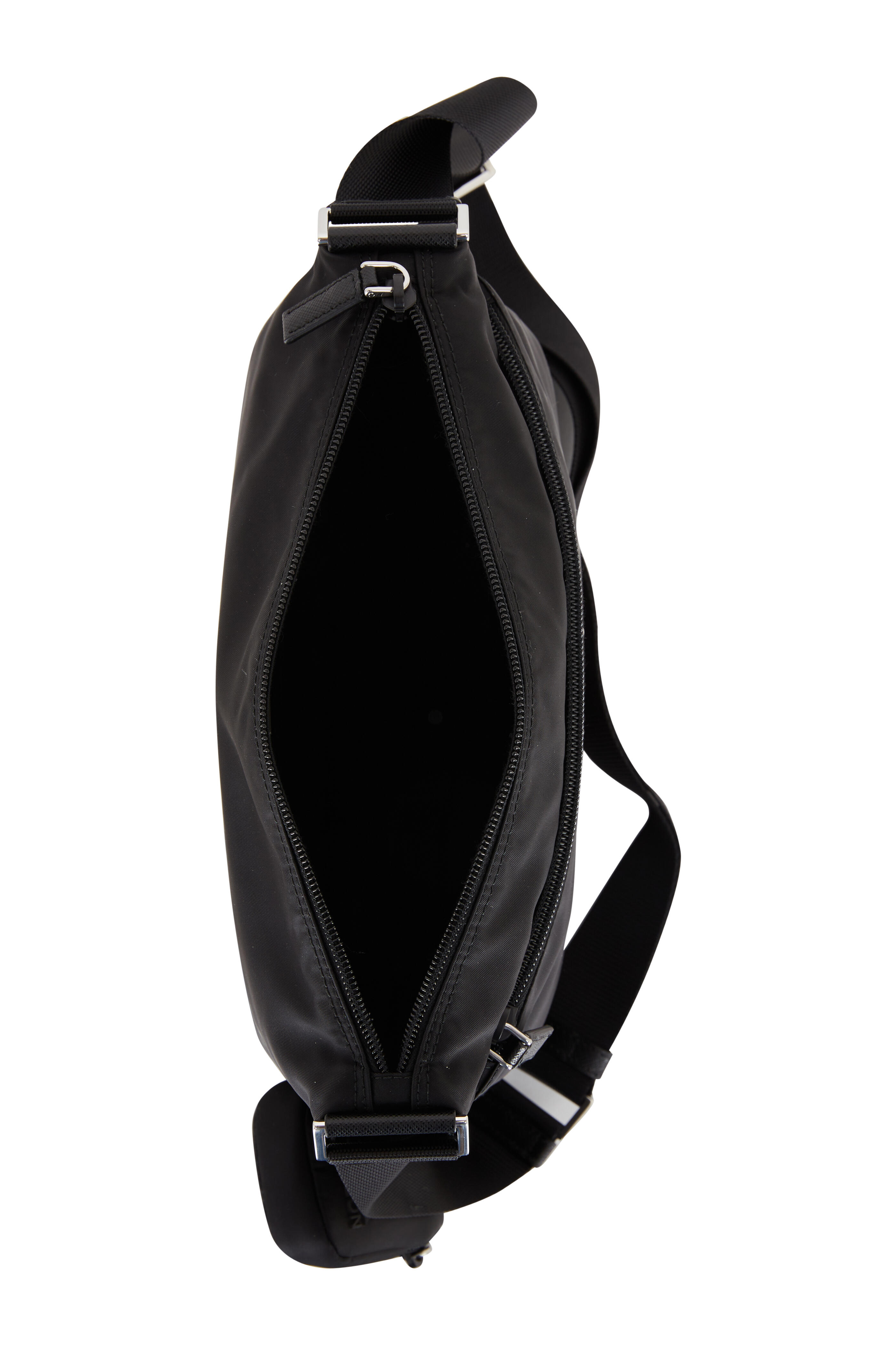 Prada - Pouch Black Nylon Shoulder Bag | Mitchell Stores