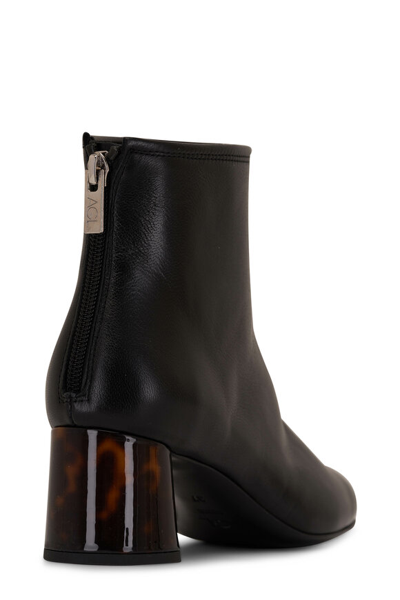 AGL - Veta Percious Black Leather Bootie, 55mm