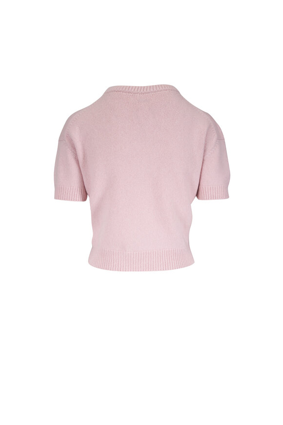 Khaite Golden Dusty Rose Lofty Cashmere Sweater - view 2