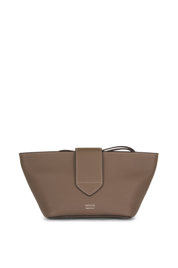 Savette Anello Mink Grained Leather Clutch - view 4